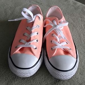 ⭐Brand NEW !!!⭐Neon Orange Converse for Girls